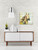 43” x 48” Yellow and White Wildheart Rectangular Canvas Wall Art Decoration - 33437148