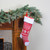 21.5" Red and White Knitted Snowflake Christmas Stocking with Fleece Cuff