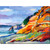 Candy Red and Orange Printed Rectangular Wrapped Canvas Wall Art Decor 21" x 28" - 33421305