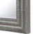 41.5” Brushed Silver Textured Modern Rectangular Vanity Mirror
