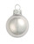 Glass Pearl Christmas Ball Ornaments - 1.25" (30mm) - Silver - 40ct