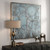 46" Blue Canvas Hand Painted Indoor Painted Wall Art