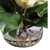 13" Artificial Silk Magnolia Arrangement in Glass Vase