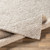 8' x 10' Solid Taupe and White Rectangular Area Throw Rug