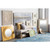 30" x 60" White and Gray Hand Painted Sea Themed Rectangular Wall Decor