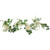 5ft White Peony with Spring Foliage Artificial Garland