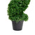 48" Two Tone Green Artificial Spiral Boxwood Topiary Potted Tree