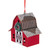 3.5" Red Barn with Snowy Roof Christmas Ornament
