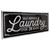 36" Black and White "Laundry" Metal Sign Wall Decor