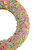 Multi-Colored Daisy Artificial Spring Floral Wreath, 10-Inch