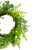 Fern Leaf Artificial Springtime Wreath, Green - 18-Inch