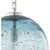 11" Contemporary Clear and Stone Blue Glass Hanging Pendant Ceiling Light Fixture