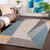 10' x 14' Contemporary Style Green and Gray Rectangular Area Throw Rug