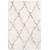 8' x 10' Beige and Gray Moroccan Patterned Rectangular Hand Tufted Area Rug