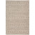 6' x 9'  Geometric Patterned Beige and Black Rectangular Area Throw Rug