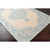 8' x 10' Medallion Blue and Beige Rectangular Hand Tufted Wool Area Throw Rug