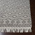 3' x 5' Black and White Geometric Diamond Pattern Rectangular Hand Woven Area Rug