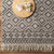 6' x 9' Diamond Lattice Patterned Black and White Rectangular Area Rug