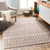6.5' x 9' Southwestern Patterned Brown Rectangular Area Throw Rug