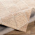 8' x 10' Diamond Pattern Beige and Brown Rectangular Hand Tufted Wool Area Throw Rug