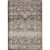7.8' x 10' Vintage Style Black and Ivory Rectangular Area Throw Rug