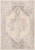 5.25' x 7.25' Beige and Charcoal Distressed Rectangular Area Throw Rug