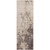 3.25' x 9.1' Vintage Style Beige and Medium Gray Rectangular Area Throw Rug Runner