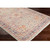 2'x 3’ Seamless Pattern Orange and Gray Rectangular Area Rug