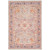 9' x 13' Traditional Style Gray and Red Rectangular Area Throw Rug