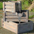 21" Three Tier Planter Boxes Outdoor Patio Garden Water Fountain