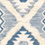 2.5' x 8' Aegean Blue and Beige Geometric Patterned Rectangular Area Throw Rug Runner