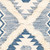 6' x 9' Geometric Pattern Blue and Cream White Rectangular Area Throw Rug