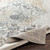 7'10" x 10'3" Distressed Floral Medallion Style Gray and Yellow Rectangular Machine Woven Area Rug