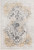 3' Distressed Gray and Black Mandala Pattern Machine Woven Area Rug