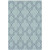 7'6" x 10'9" Trellis Pattern Blue and Gray Rectangular Machine Woven Area Rug