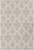 5.9' x 8.8' Taupe Brown and White Trellis Patterned Rectangular Area Throw Rug