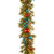 9' x 14" Pre-Lit Decorative Collection Retro Artificial Christmas Garland – Warm White LED Lights