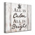 Brown and Gray Christmas Silent Night Wrapped Square Wall Art Decor 20" x 20"