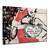 Beige and Red Christmas Santa Baby Lady Wrapped Rectangular Wall Art Decor 20" x 30"