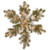 35" LED Lighted Snow Capped Mountain Pine Snowflake Wreath