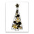 Gold and Black Glam Tree Christmas Wrapped Rectangular Wall Art Decor 40" x 30"