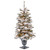 4' Pre-lit Potted Snowy Camden Entrance Artificial Christmas Tree, Clear Lights