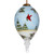 6" Hand Painted Mouth Blown Glass Snowman Finial Christmas Ornament