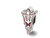 LogoArt Sterling Silver Arizona State University Pitchfork Enameled Logo Bead Charm