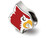 LogoArt Sterling Silver University Of Louisville Cardinal Enameled Logo Bead Charm