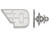 LogoArt Sterling Silver University Of Dayton Lapel Pin SS009UDT