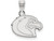 LogoArt Sterling Silver Marquette University Small Pendant Necklace - SS026MART