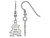 LogoArt Sterling Silver Arizona State University Small Dangle Earrings Wire - SS029AZST