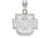 LogoArt Sterling Silver Washington University in St. Louis Small Pendant Necklace