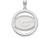 LogoArt Sterling Silver University Of Georgia L Pendant Necklace in Circle